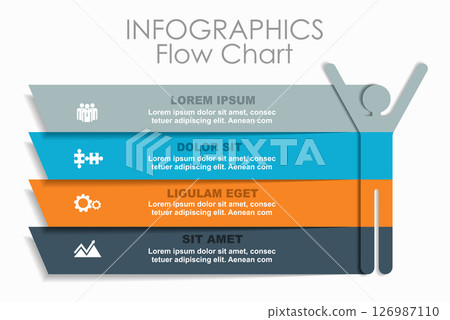 Infographic design template with place for your data. Vector illustration. 126987110