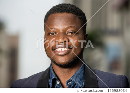 Confident business man in city 126988084