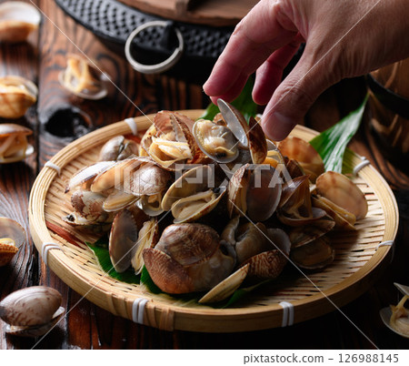 蛤蜊(煮蛤蜊) 蛤蜊(煮蛤蜊) 126988145