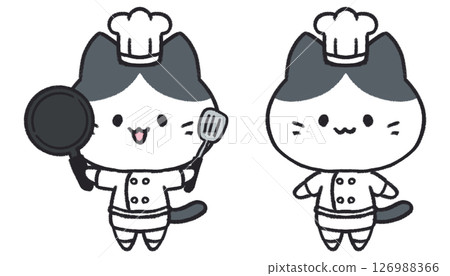 可愛的貓咪廚師插圖集 可愛的貓咪廚師插圖集 126988366