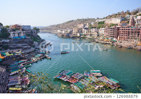 Shri Omkareshwar Temple and the Narmada River, Omkareshwar, Madhya Pradesh 126988879