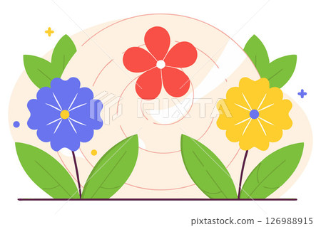 flowers on the paper 126988915
