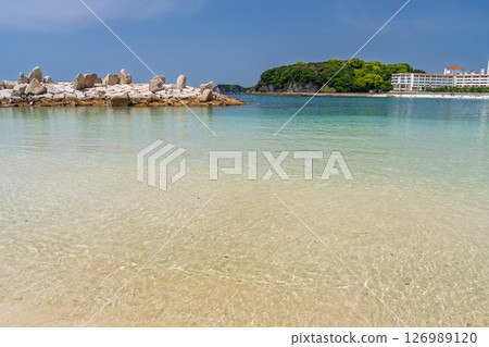 《和歌山縣》白濱海灘、南紀白濱 《和歌山縣》白濱海灘、南紀白濱 126989120