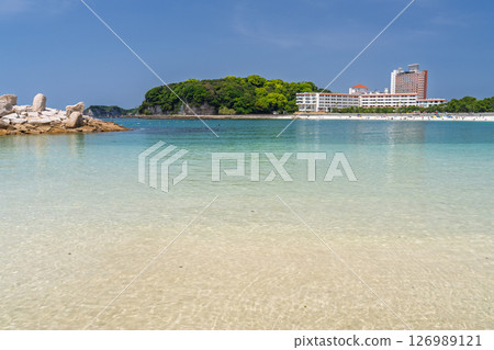 《和歌山縣》白濱海灘、南紀白濱 《和歌山縣》白濱海灘、南紀白濱 126989121