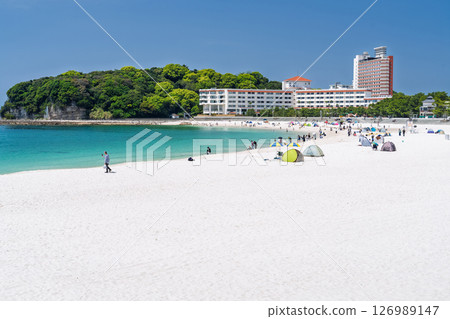 《和歌山縣》白濱海灘、南紀白濱 《和歌山縣》白濱海灘、南紀白濱 126989147