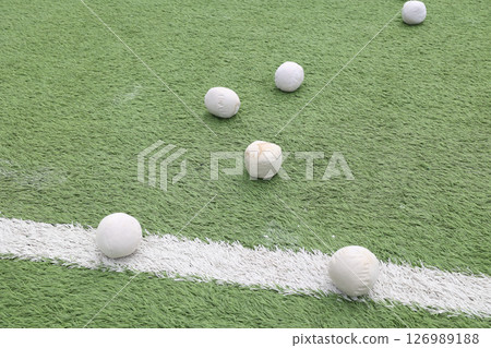 Sports day, athletic festival, schoolyard Sports day, athletic festival, schoolyard 126989188