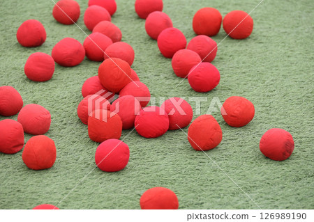 Sports day, athletic festival, schoolyard Sports day, athletic festival, schoolyard 126989190