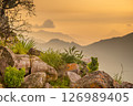 Golden Light Over Rocky Mountain Landscape in Angola 126989405