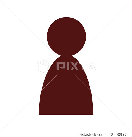 人物圖示:棕色 人物圖示:棕色 126989573