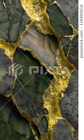 Marble and gold background material Marble and gold background material 126989810