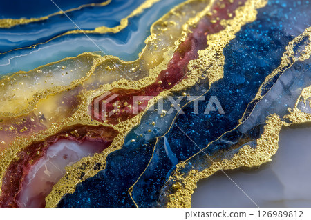 Marble and gold background material Marble and gold background material 126989812