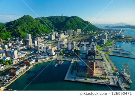 View from Mojiko Retro Observation Room Kaikyo Plaza 126990471