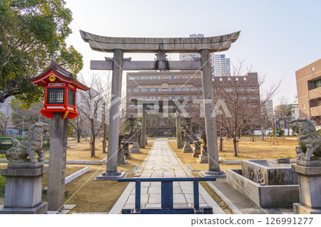 Tosa Inari Shrine Stone Torii Gate Tosa Park (Kitahorie, Nishi-ku, Osaka-shi, Osaka) 126991277