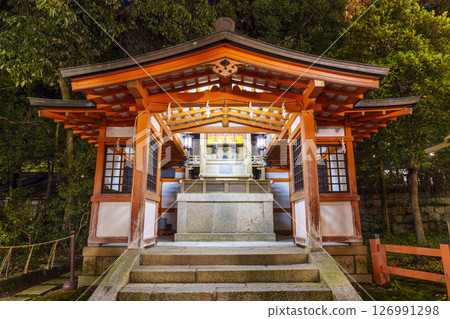 京都午夜八坂神社太田神社白髮神社 126991298