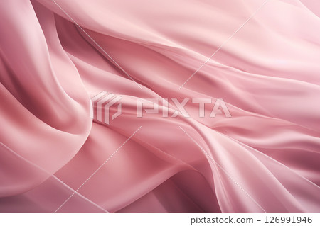 柔軟流動的粉紅色絲綢狀紋理背景 柔軟流動的粉紅色絲綢狀紋理背景 126991946