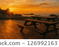 日落和木甲板 126992163