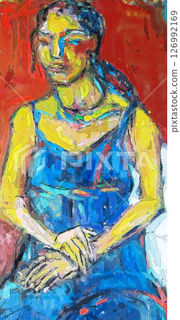 Illustration of a young lady 126992169