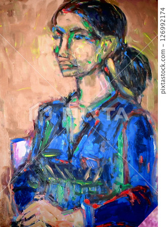 一位小姐的例證 126992174