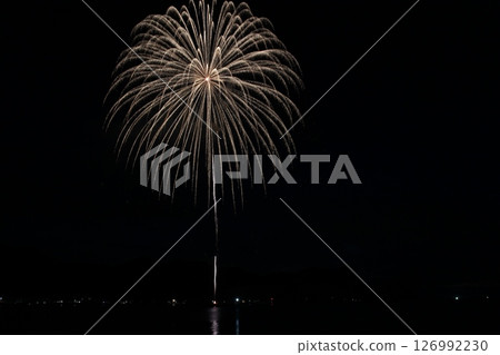 兵庫縣霞煙火大會，日本海，海上煙火 126992230