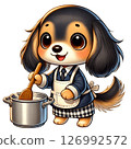 Lovely Dachshund Cooking Love-chan Lovely Dachshund Cooking Love-chan 126992572