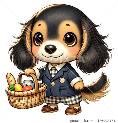 Lovely Dachshund Shopping Love-chan Lovely Dachshund Shopping Love-chan 126992573