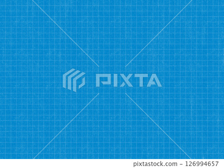 方格紙網格藍色粗糙紋理背景材料 126994657