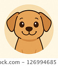 溫馨又舒緩的狗狗插畫 126994685