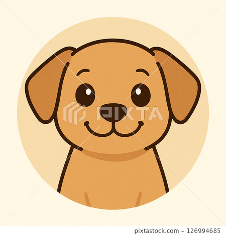 溫馨又舒緩的狗狗插畫 126994685