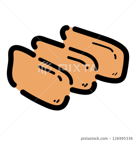 手寫_關東風格稻荷壽司_向量_06 手寫_關東風格稻荷壽司_向量_06 126995336