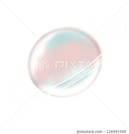 夢幻色彩的簡單行星插圖 夢幻色彩的簡單行星插圖 126995389