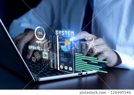 System upgrade concept to Industry 5.0 AI industry System upgrade concept to Industry 5.0 AI industry 126995548