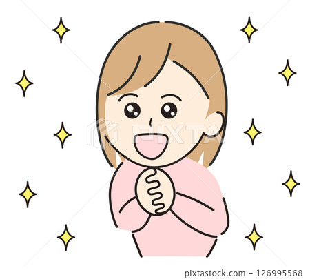 興奮快樂的年輕女子 興奮快樂的年輕女子 126995568