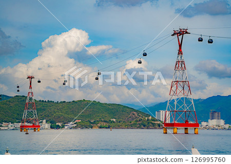 An island with an amusement park. An island with an amusement park. 126995760