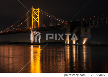 <香川縣>瀨戶大橋亮燈 126995807