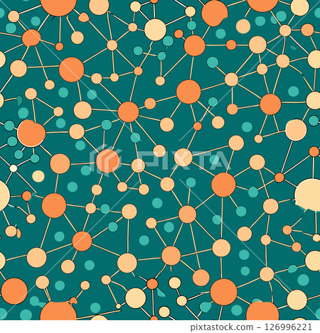 abstract pattern with connected dots and lines 126996221