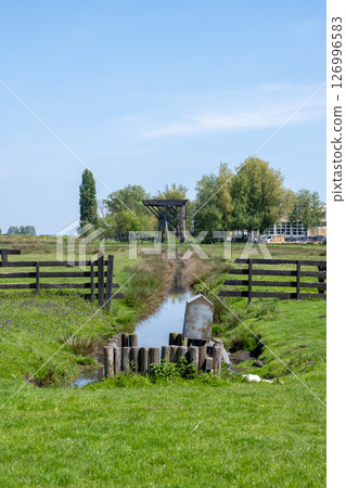 陽光明媚的桑斯安斯(木屋和綠地)/荷蘭 陽光明媚的桑斯安斯(木屋和綠地)/荷蘭 126996583
