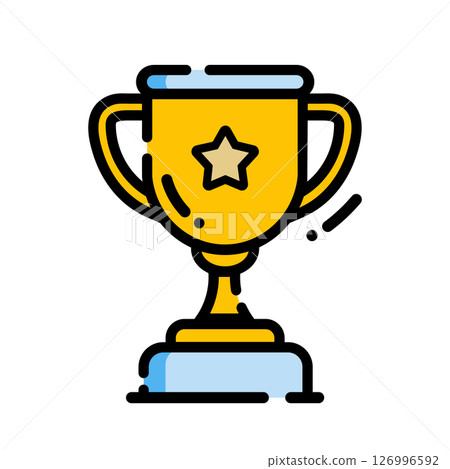 Golden Trophy Cup Icon for Achievement and Success Golden Trophy Cup Icon for Achievement and Success 126996592