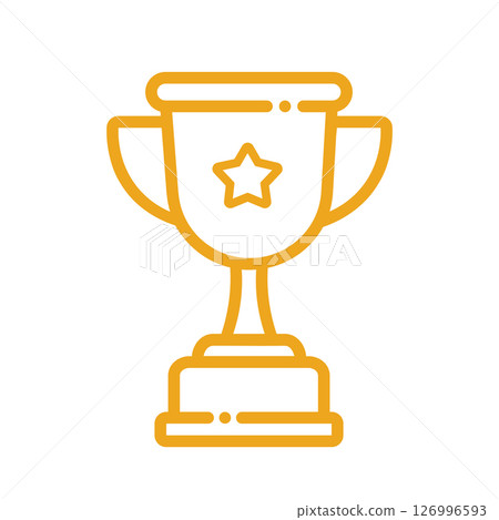 Golden Trophy Cup Icon for Achievement and Success Golden Trophy Cup Icon for Achievement and Success 126996593