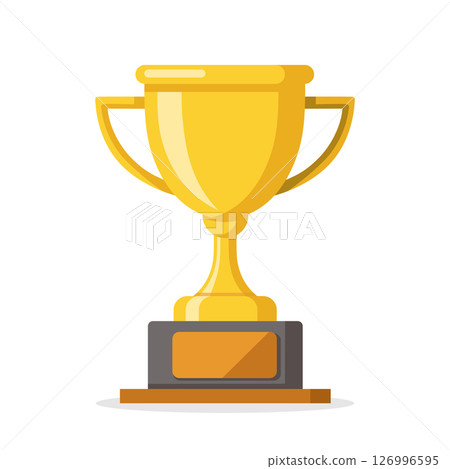 Golden Trophy Cup Icon for Achievement and Success Golden Trophy Cup Icon for Achievement and Success 126996595