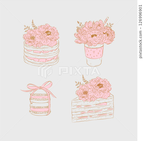 Bakery sweet illustrations Bakery sweet illustrations 126996901