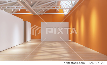 Orange Ceiling Gallery Installation Orange Ceiling Gallery Installation 126997120