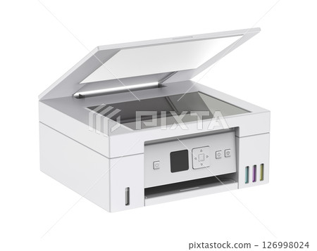 Modern all-in-one inkjet color photocopier Modern all-in-one inkjet color photocopier 126998024