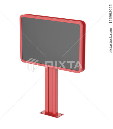 Red large empty billboard Red large empty billboard 126998025