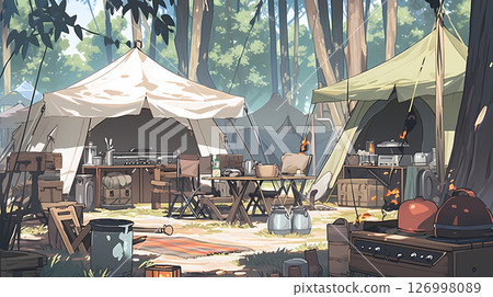 在營地享受戶外活動 126998089
