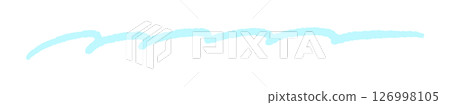 Curly, hand-drawn, rough light blue lines - Stylish decorative line design parts material Curly, hand-drawn, rough light blue lines - Stylish decorative line design parts material 126998105