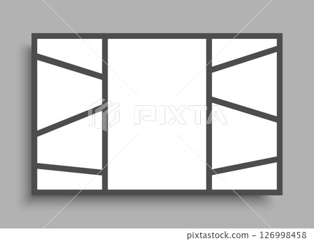 Template collage of 9 frames, images, photo Template collage of 9 frames, images, photo 126998458