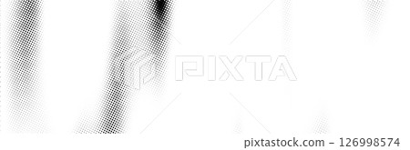 Gradient comic dot background noise pattern grid vector wave. Overlay effect bitmap pixel vintage grain cartoon design retro duotone bg. Halftone graphic texture white paper manga abstract gritty spot 126998574