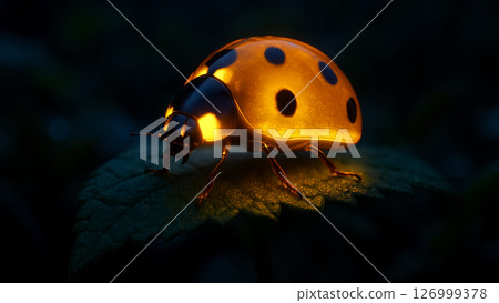 A ladybug lights up!? The magic of a small light 126999378