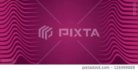 Modern Pink Fluid Waves Abstract Background. Vector Illustration. 126999889