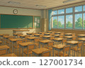 合成材料：教室背景 127001734